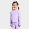 Toddler Girls' 2pc Top & Bottom Set - Cat & Jack™ Purple - 3 of 4