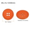 Unique Bargains Resin Craft Snap Round Flat 4-Hole Sewing Buttons 50 Pcs - 2 of 4