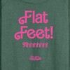 Women's - Barbie - Barbie Movie Flat Feet Lightweight French Terry Wide Neck Long Sleeve Shirt - 2 of 4