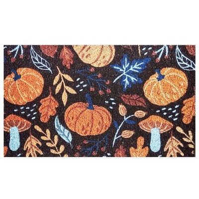 Briarwood Lane Fall Coir Doormat 30x18 Pumpkins and Mushrooms For Fall Coir Doormat
