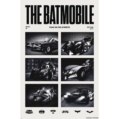Trends International DC Comics Batman: The Batmobile Fear The Streets Framed Wall Poster Prints