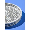 Jodhpur Mother of Pearl Decorative Tray, Grey - 4 of 4