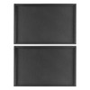 Unique Bargains Stackable Fabric Jewelry Organizer Trays with Removable Dividers for Drawers Set of 2 - 2 of 4