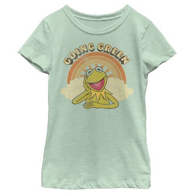 Girl's The Muppets Green Kermit T-Shirt