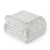 Cozy Bliss Jacquard Cable Knit Throw Blanket, Soft Plush Faux Fur Throw Blanket for Couch, Sofa, Bed, Living Room, Bedroom - 3 of 4