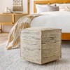 Mark & Day Langenzersdorf 18"H x 18"W x 18"D Natural Fiber Wheat Pouf - 2 of 3