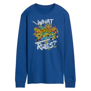 Men's - Teenage Mutant Ninja Turtles - What Rules Long Sleeve Graphic T-Shirt - 1 of 4