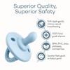 Pacifier 4 pack Soother for Newborns 100% Food Grade Soft Silicone by Comfy Cubs - 3 of 4