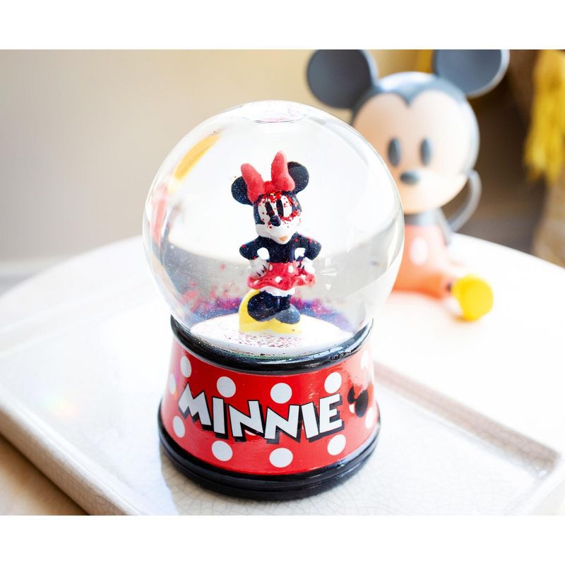 Silver Buffalo Disney Minnie Mouse Light-Up Collectible Snow Globe | 6 Inches Tall, 4 of 8