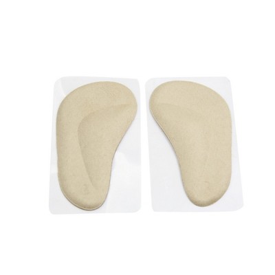 Unique Bargains Gel Foot Care Orthotics O-type Bow Legs Correction Shoes Insole 1 Pair Skin Color Small