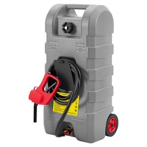 15 Gallon Gas Can with Pump - Portable Fuel Caddy with Wheels, Heavy Duty Fuel Transfer Tank for Gasoline/Diesel - 1 of 4