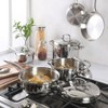 Oster Platinum Sedwick Stackable Stainless Steel Cookware Set W/ TriPly Encapsulated Base - Induction Safe - 3 of 3