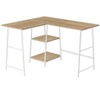 Sapphtopaz Home Office Desks 42" L Shaped Desk Morden Computer Desk with Storage Shelves Study Writing Table Gaming Desk Office Desk for Home Office - 2 of 4