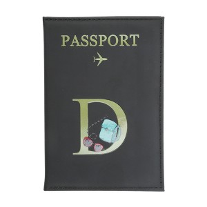 Unique Bargains Durable Letter Pattern Passport Holder 1 Pc - 1 of 4
