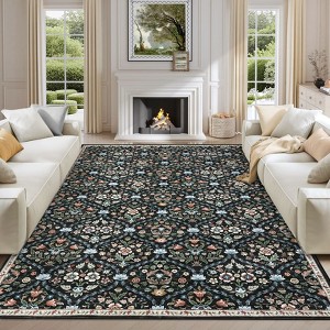 Vintage Distressed Rugs Machine Washable Area Rug - 1 of 4