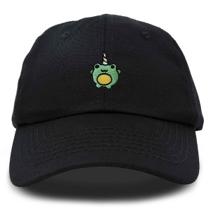 Dalix Froggy Unicorn Embroidered Cotton Dad Hat Baseball Cap Adjustable Mens Womens - 1 of 4