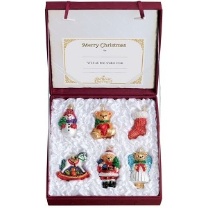 Old World Christmas Blown Glass Ornament for Christmas Tree, Child's First Christmas in Lined Keepsake Box (6-Piece Set) - 1 of 4