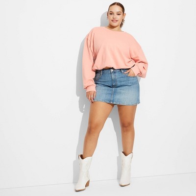 Women's Bubble Hem Sweatshirt - Wild Fable™