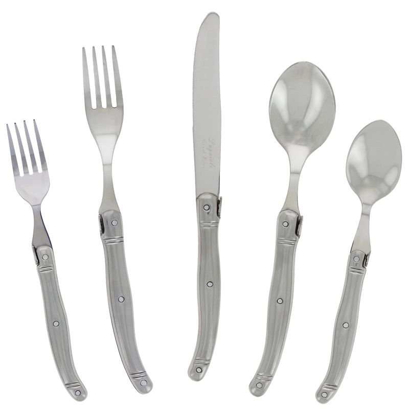 French Home Laguoile 20pc Stainless Steel Silverware Set Silver, 2 of 6