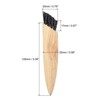 Unique Bargains Portable Household Horsehair Shoes Cleaning Brush with Wood Handle 5 Pcs - 2 of 4