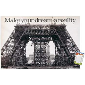 Trends International Eiffel Tower Construction Unframed Wall Poster Prints