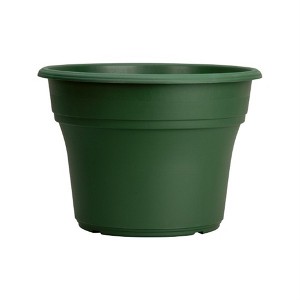 The HC Companies Plastic Flower Pot Planter for Outdoor Plants, Green, 6in - 1 of 2