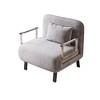 NicBex Velvet Convertible Sofa Bed, Tri-Fold Sleeper Sofa with Adjustable Backrest & Pillow, Leisure Chaise Lounge Couch for Living Room,Loveseat Sofa - 4 of 4