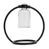 Black Metal & Glass Bud Vase by Foreside Home & Garden - 3 of 4