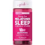 Pink Vitamins Beauty Rest Melatonin Vegan Gummies - Natural Berry - 70ct