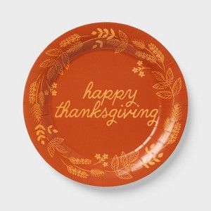 10ct Happy Thanksgiving Dinner Plates - Spritz™ - 1 of 3