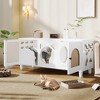 Cat Litter Box Enclosure, Hidden Cat Litter Box Furniture with Scratch Door, Furniture Style Pet House, Modern TV Console Table with Storage & Hooks - 2 of 4