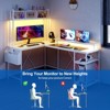 L Shaped Computer Gaming Desk,67" Reversible Large L-Shaped Desk with LED Lights - 4 of 4