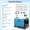 Costway 155/192 Pint Crawl Space Dehumidifier Commercial Dehumidifier with 3 Modes & 24H Timer 1,900/2600 Sq. ft Coverage Area Blue/White - 3 of 4