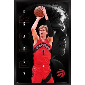Trends International NBA Toronto Raptors - Gradey Dick 24 Framed Wall Poster Prints - 1 of 4