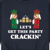 Men's - Instant Message - Nutcracker Get This Party Crackin Christmas Graphic Fleece Sweatshirt - 2 of 4