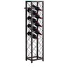 Kings Brand Furniture Narenda Freestanding Floor 13 Bottle Wine Rack Storage Tower, Metal Wine Rack Freestanding Floor (Pewter) - 3 of 4