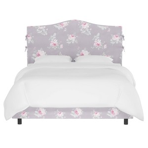 Twin Slipcover Bed Rose Majesty Gray - Simply Shabby Chic
