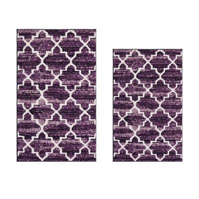 Savio Collection 100% Micro Polyester 2 Piece Bath Rug Set - Better Trends