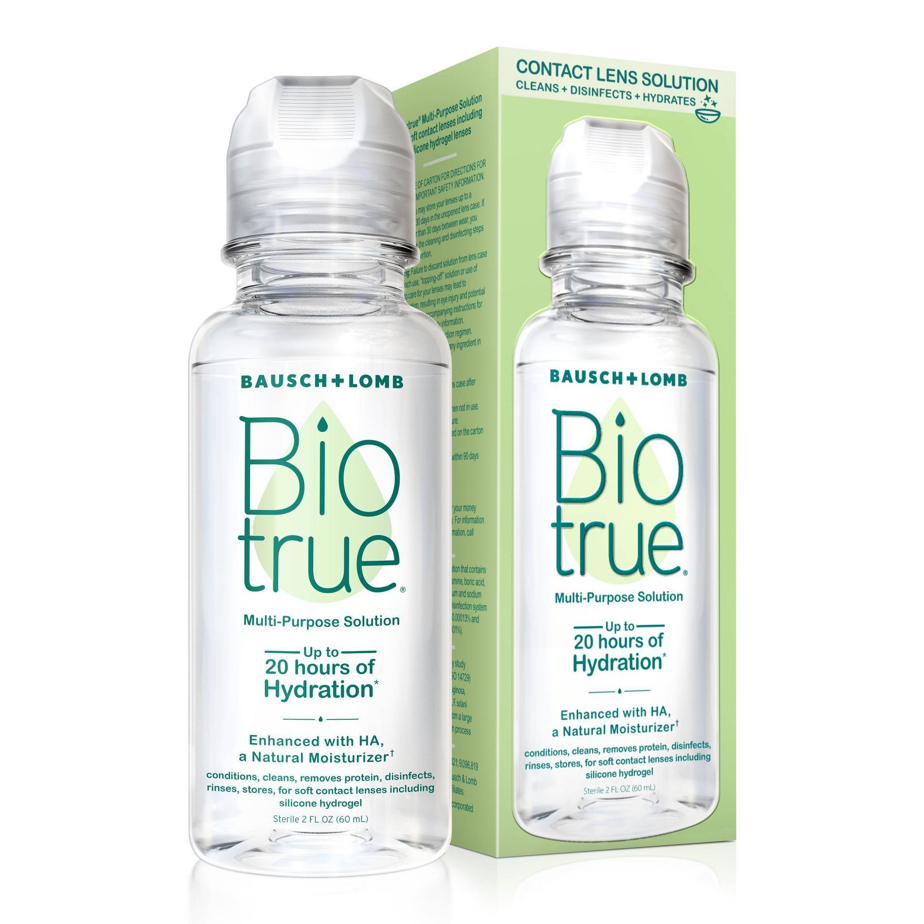Biotrue Travel Size Contact Solution for Multipurpose Lens Care - 2 fl oz