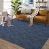 Area Rug, Non Slip Machine Washable Soft Rug - Modern Solid Textured Low Pile Carpet for Living Room, Bedroom, Dining Room, Office - 2 of 4
