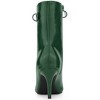 BLISSFUL STEP Women's Lace Up Peep Toe Stiletto Heel Ankle Boots - 4 of 4