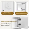 Okak Modern Wall Mounted Bathroom Cabinet with Mirror & Storage Shelves,Medicine Cabinet Mirror Cabinet for Bathroom - 4 of 4