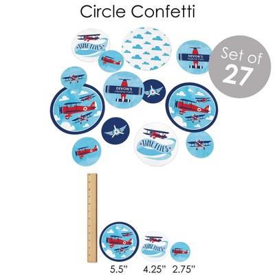 Vintage Airplane Baby Shower and Birthday Party Decoration Kit