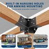 Pergola Bracket Kit,15° Angled Roof Brackets for 4x4 Lumber,3-Way Metal Connectors for DIY Pergola,Gazebo & Carport - 3 of 4