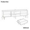 63 Inch Mid Century Modern TV Stand with Drawers and Shelves, Entertainment Center for 60 Inch TVs, Storage Cabinet for Living Room - 4 of 4