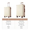 3/2/1pc Luggage Sets, Hardside Spinner Lightweight Suitcase with TSA Lock 20''/24''/28'' 4M -ModernLuxe - 3 of 4