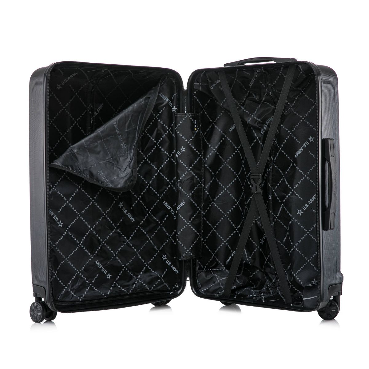 U.S. Army FOX 24" Medium Checked Hardside Suitcase - thumbnail 7