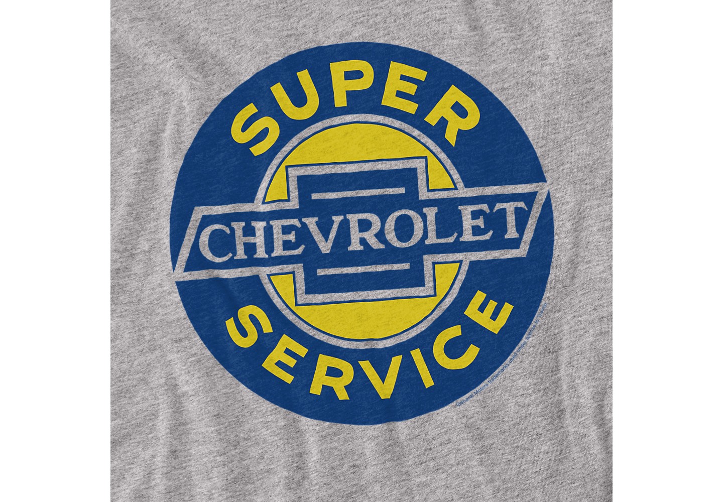 Мужская футболка Chevrolet Chevy Super Service T-Shirt, Athletic Heather, Medium: Cotton, Regular Fit, Crewneck — фото 2