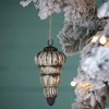 NAYSAYE Party Decoration and Accessories Tear Drop Glass Hanging Ornament Set for Holiday Celebration and Christmas Decor, Silver, 3"*5.5"*0.26" - 2 of 4