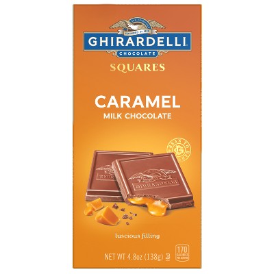 Ghirardelli Milk Chocolate & Caramel Squares Bar - 4.8oz
